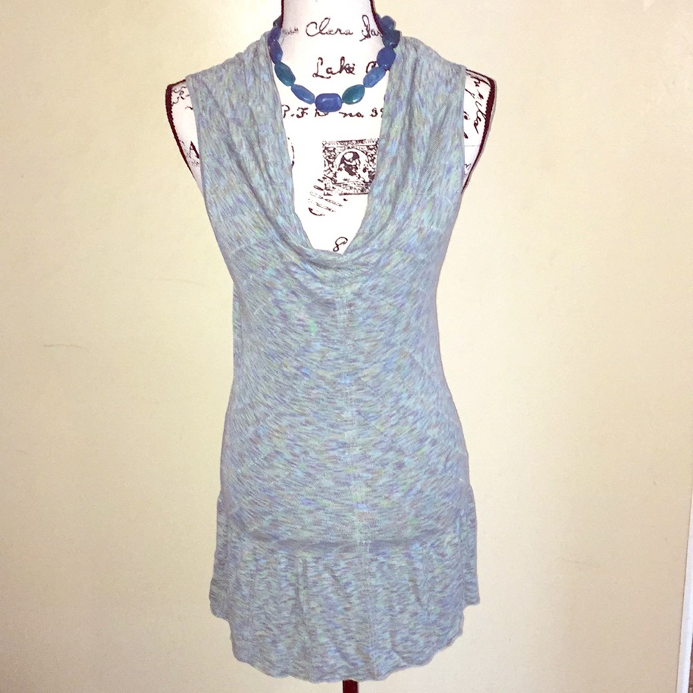 Anthropologie blue/green tunic